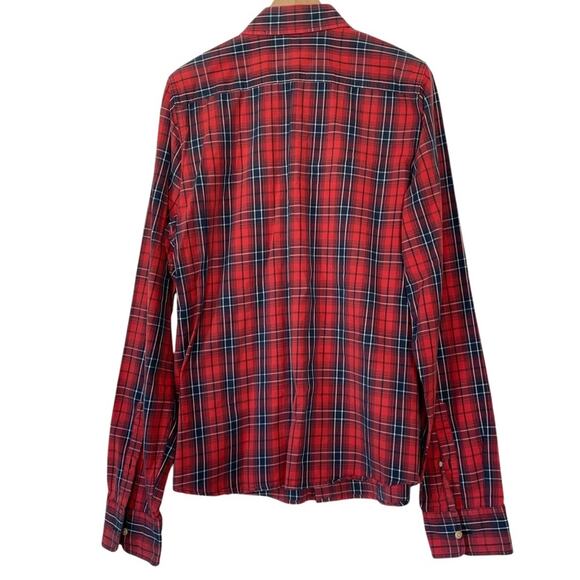 Abercrombie & Fitch Mens Plaid Shirt Muscle Cabincore Gorpcore Button Up 2XL - Picture 2 of 7